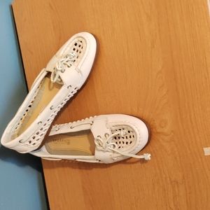 Sperry top sider woman size 7 leather shoes